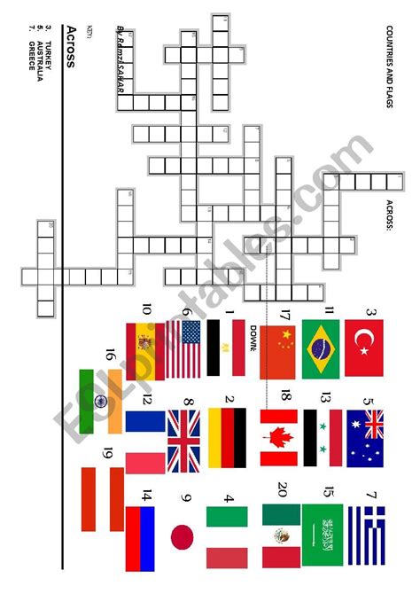 flag crossword clue